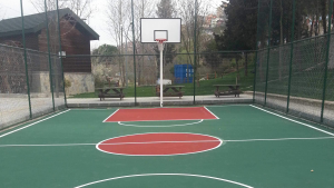 Beykoz belediyesi park içi basketbol sahası