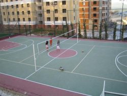 basketbol ve voleybol sahası