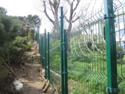 panel çit üzeri jiletli tel uygulaması